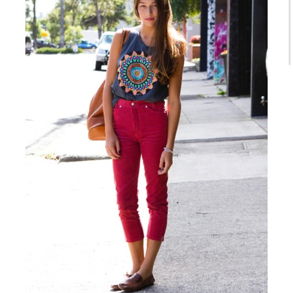 Urban Outfitters Denim - Red BDG Grazer High Rise Stretch Skinnies